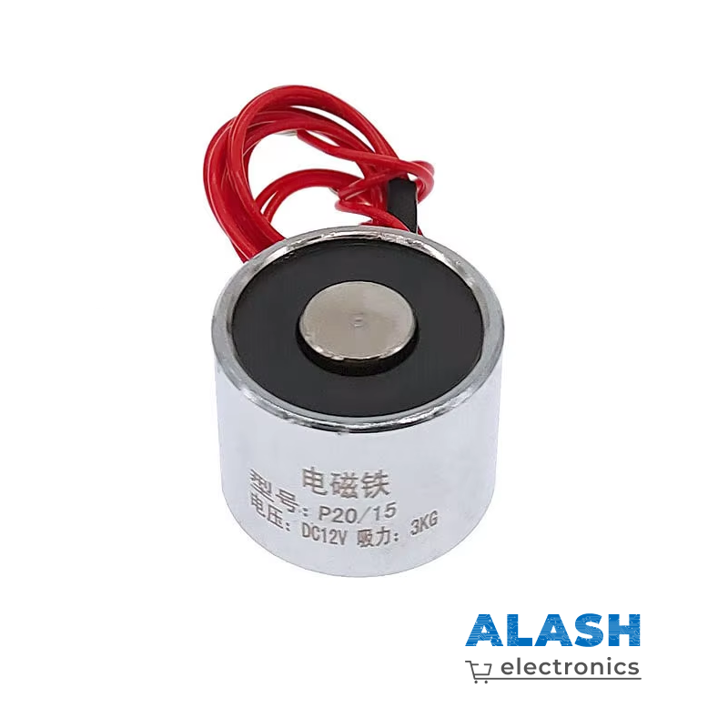 Электромагнит 3кг, 20x15мм, 12В
