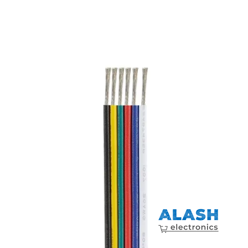 22AWG провода 6pin, 0.33 мм² (1 м)