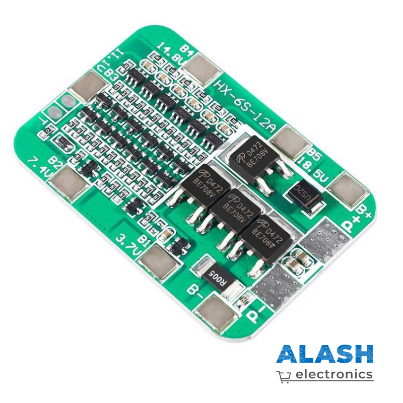 6S 12A 24V PCB плата защиты BMS для 6 аккумуляторов 18650