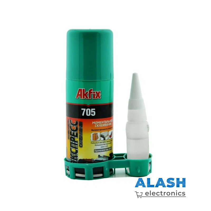 Akfix 705 двухкомпонентный клей 200мл+50гр