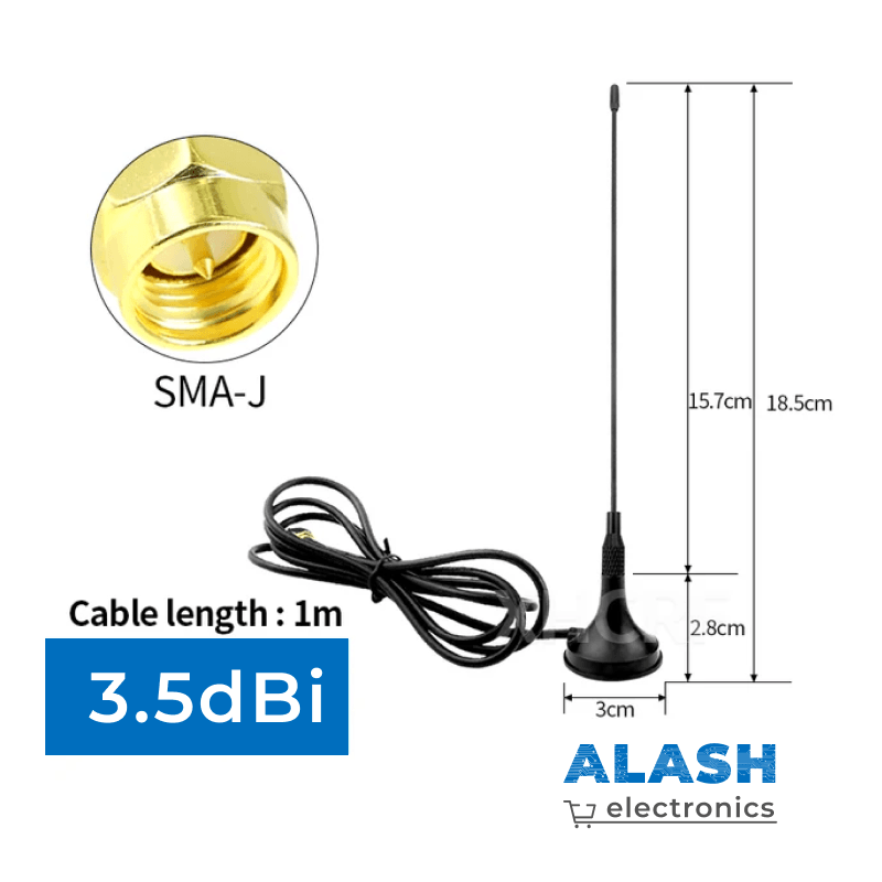 Антенна с высоким коэффициентом усиления 433 МГц SMA Male 433M, беспроводной модуль LoRa, широкий спектр, Wi-Fi, всенаправленный