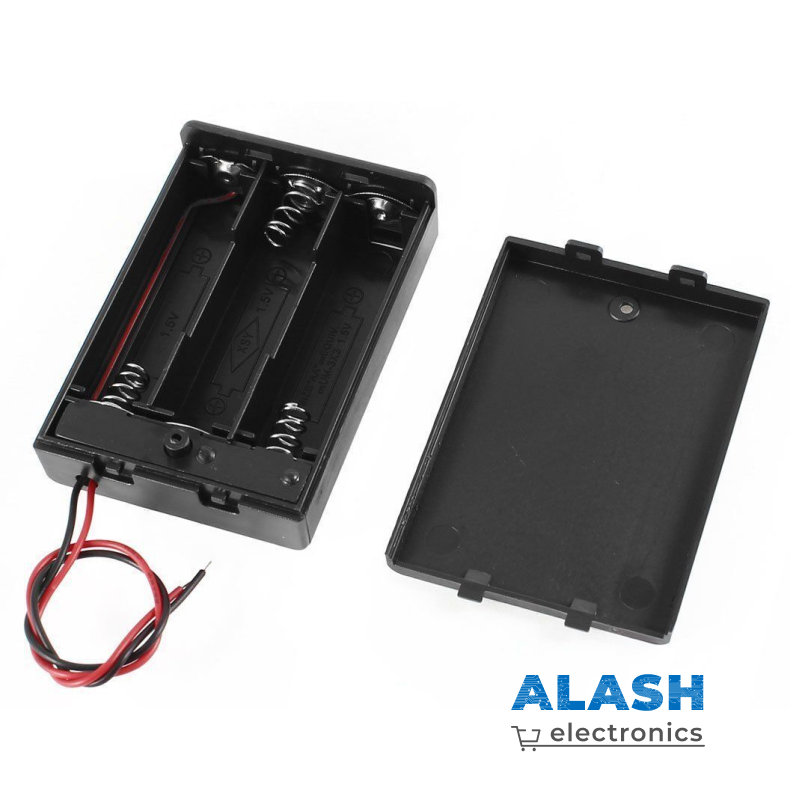 Батарейный отсек 3xAA с крышкой и выключателем