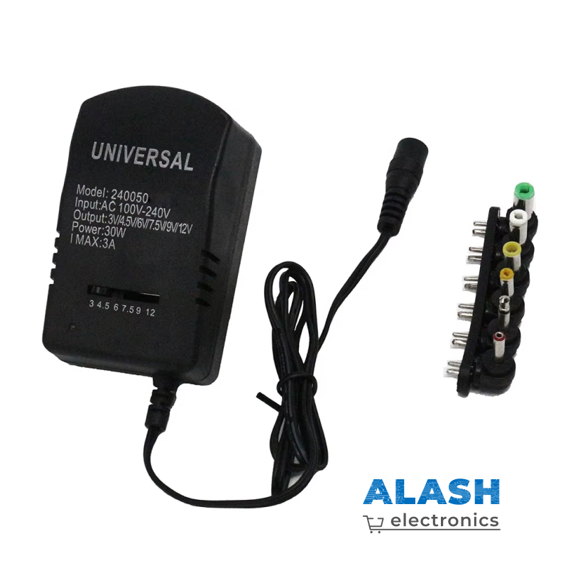 Блок питания TW-668, универсальный, регулируемый 3В - 12В, 3A, 6 коннекторов