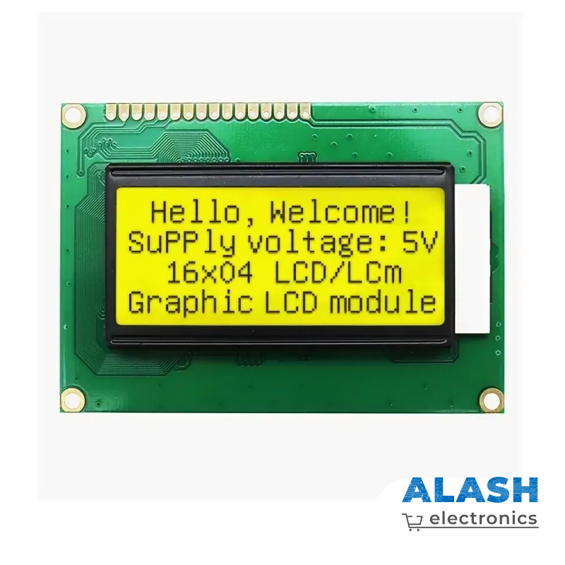 Дисплей LCD 1604A (16X4 символов, зеленый)