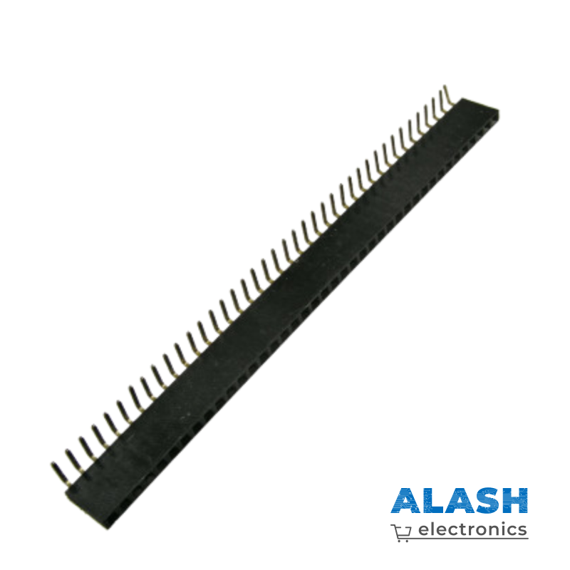 Гнездо для плат 2.54 мм RUICHI PBS-1x40R (PBS-40R)шаг 2.54 мм, 40 контактов