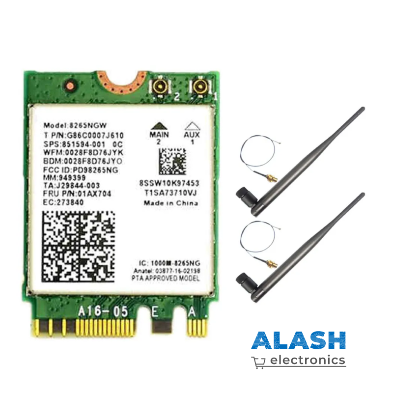 Карта AC8265 WiFi + сетевой адаптер 6DB, совместимый с модулем Nano