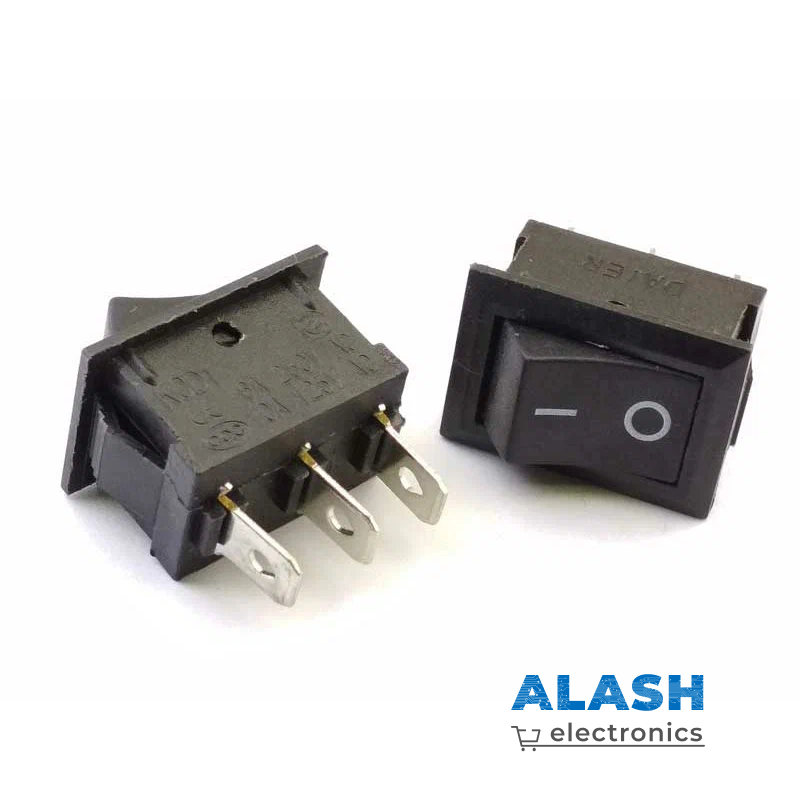 Клавишный переключатель KCD1, 21×15 мм, 2 («включено» и «выключено»)