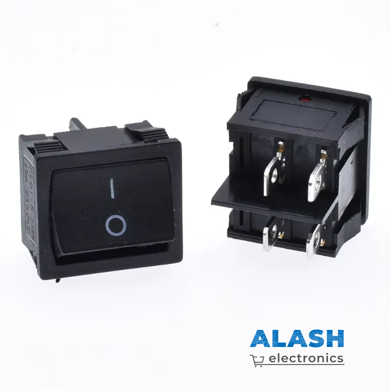 Клавишный переключатель KCD1-5 T125, 21×25 мм, KCD1-5 T125