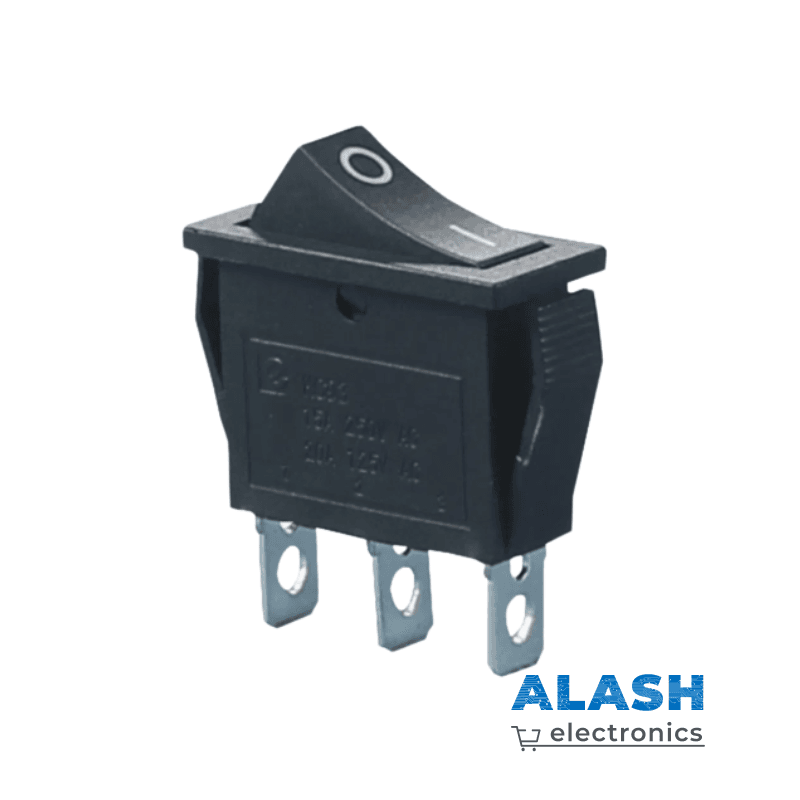Клавишный переключатель KCD3, 13×31 мм с тремя контактами