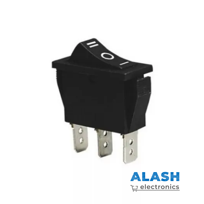 Клавишный переключатель KCD3, 13×31 мм с тремя контактами