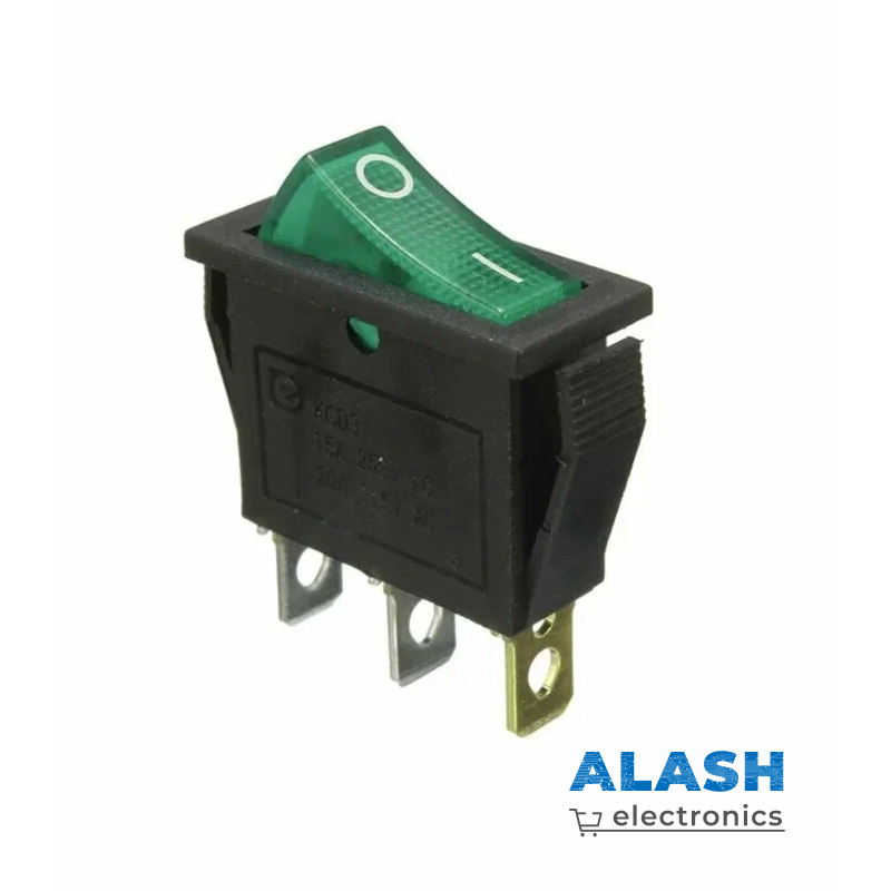 Клавишный переключатель KCD3 T125, 13×31 мм, 15 А при 250 В AC, 20 А при 125 В AC