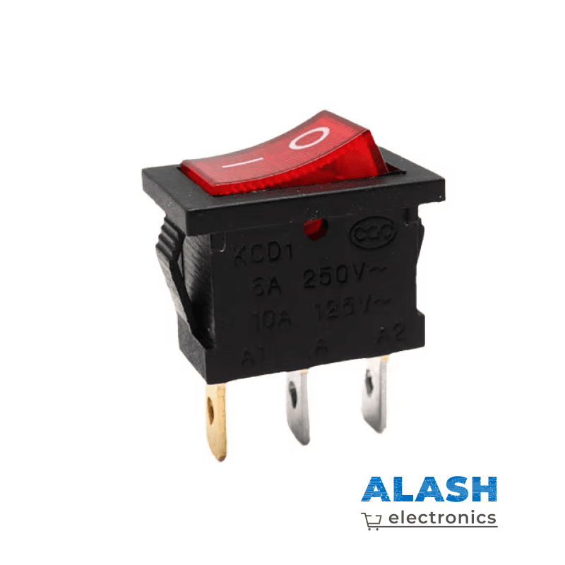 Клавишный переключатель KCD3 T125, 13×31 мм, 15 А при 250 В AC, 20 А при 125 В AC