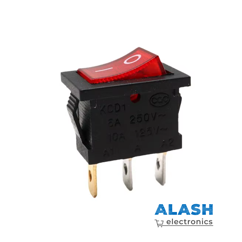 Клавишный переключатель KEL-601, 13×31 мм, T125, с тремя контактами