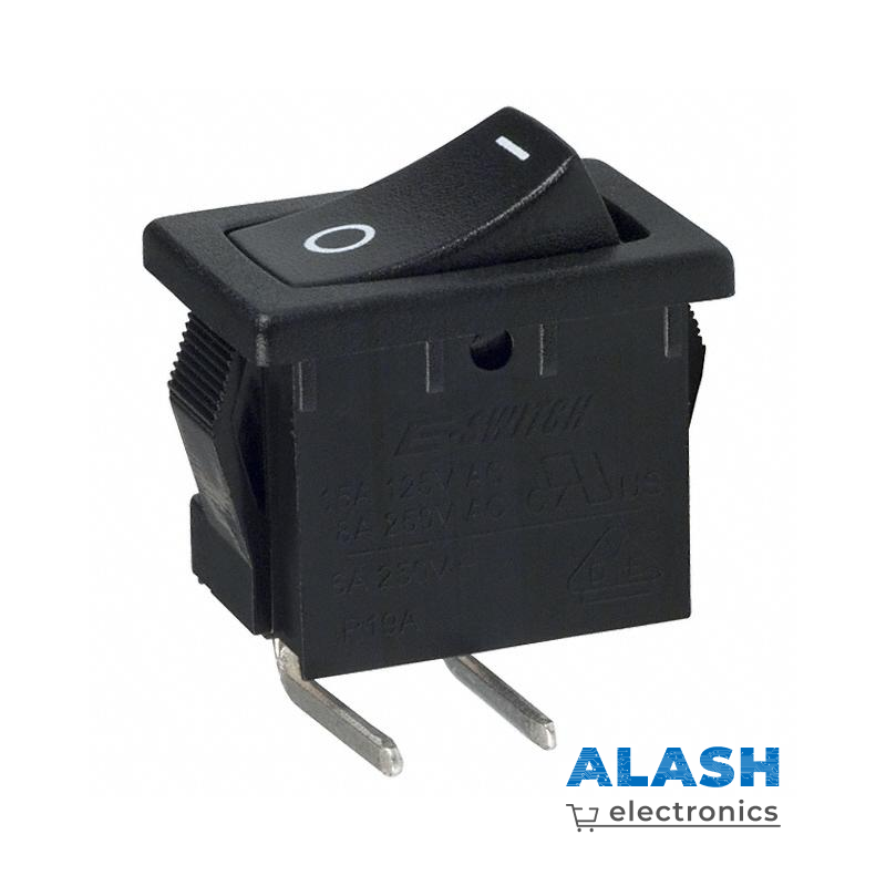 Клавишный переключатель NX KCD-101, 21×15 мм с загнутыми выводами (направление справа)