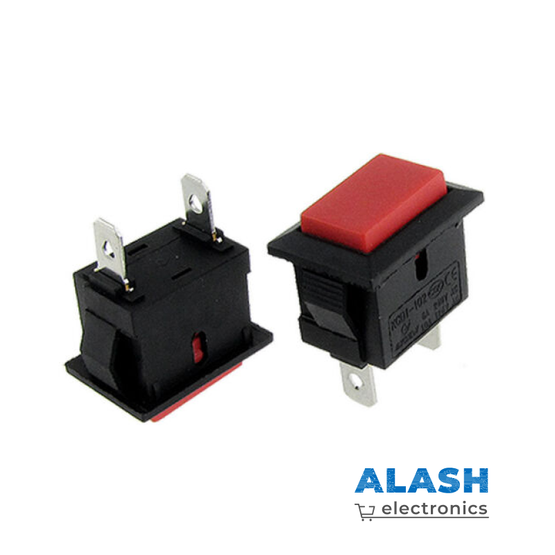 Кнопочный переключатель KCD1-101-9-A3-B ON-OFF, 21×15 мм