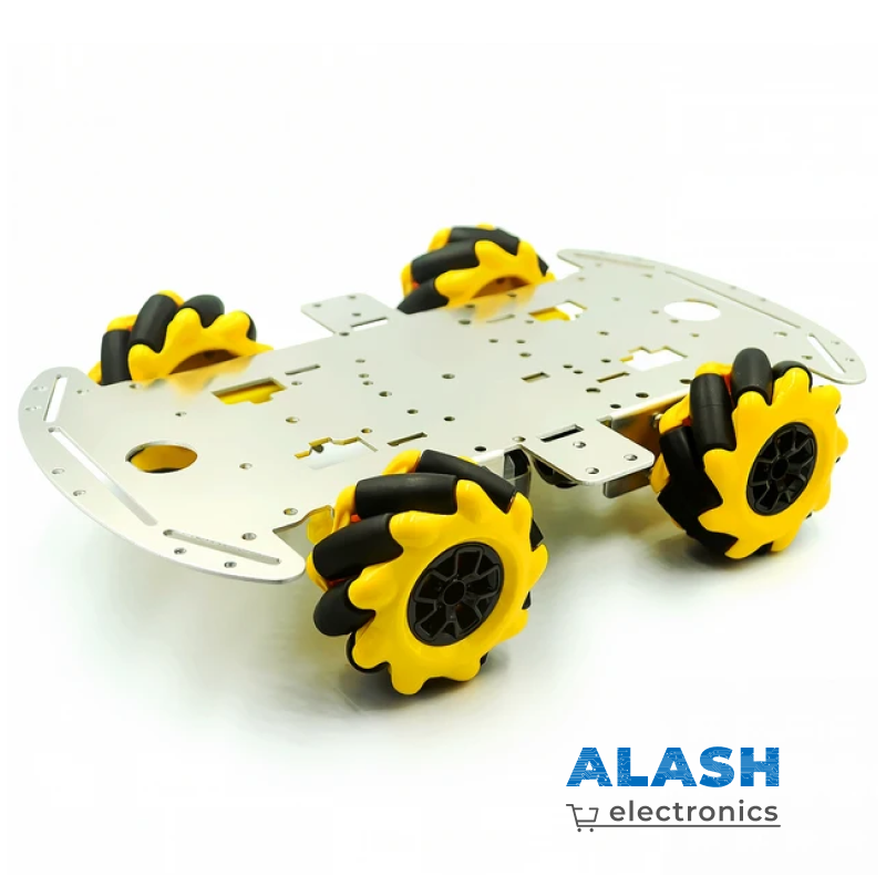 Комплект шасси с четырьмя омниколесами для создания роботов