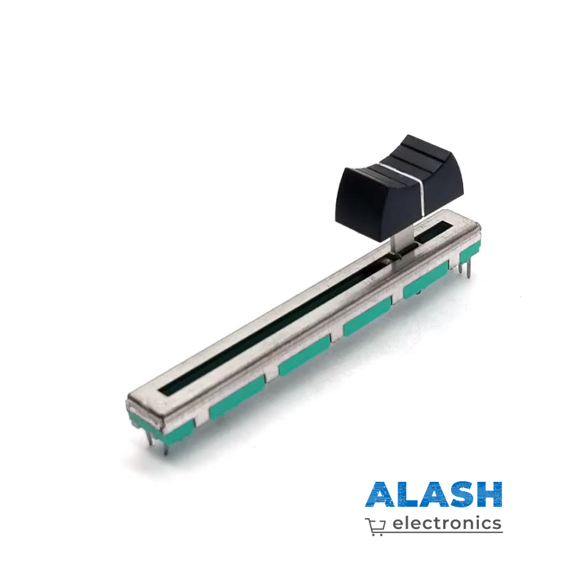 Линейный ползунковый стерео потенциометр B103 с ручкой