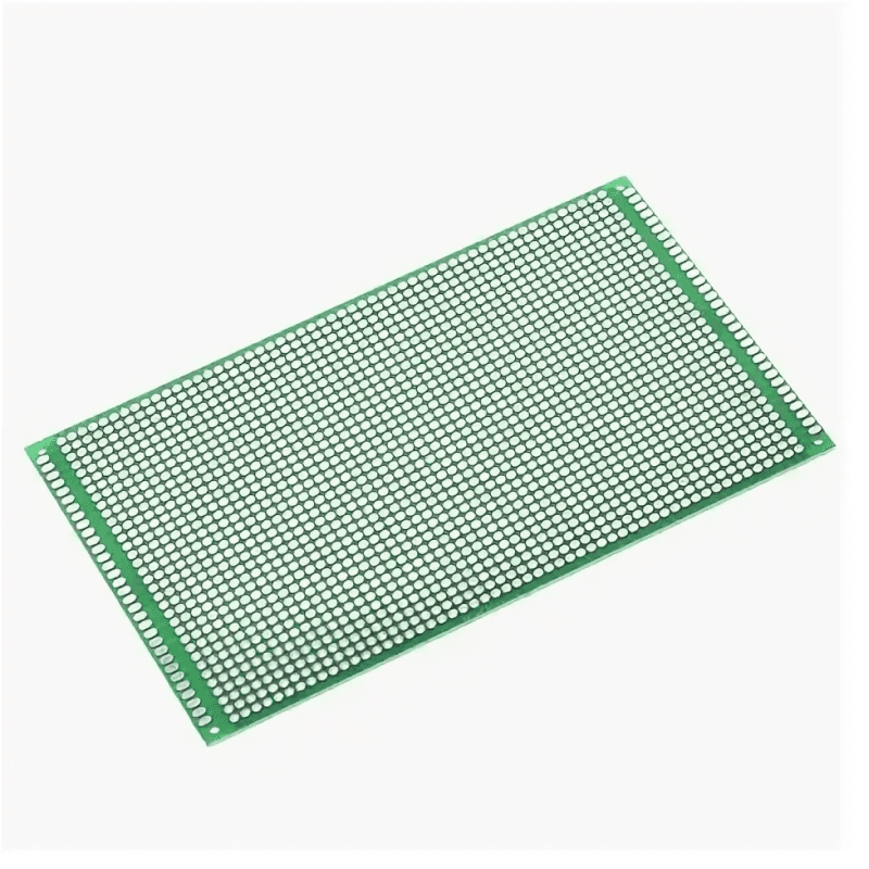 Макетная, печатная Двусторонняя монтажная плата 12x18 см, зеленая