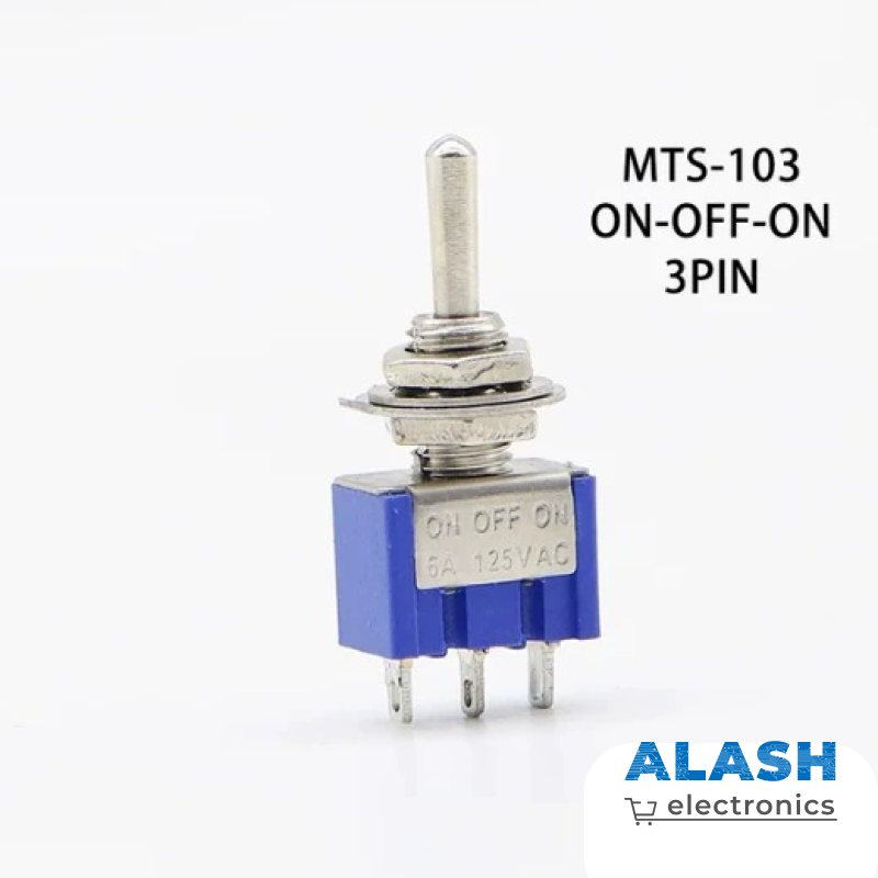 Микротумблер MTS-103 ON-OFF-ON, 3 Pin, 6A 125VAC