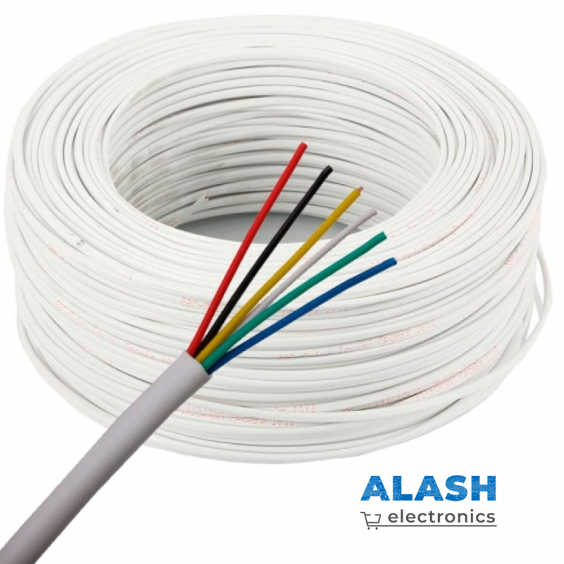 Многожильный силиконовый кабель удобная для пайки 5×0.2 мм², 5 мм (1 м)