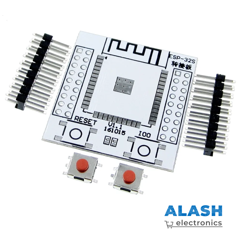 Монтажная плата для ESP-32S — адаптер для удобного подключения ESP32 к макетной плате