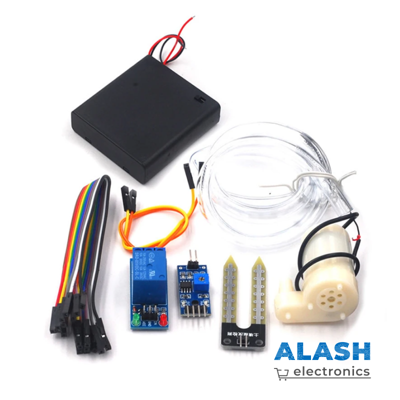 Набор для автополива растений на базе реле и датчика влажности – комплект для сборки системы полива