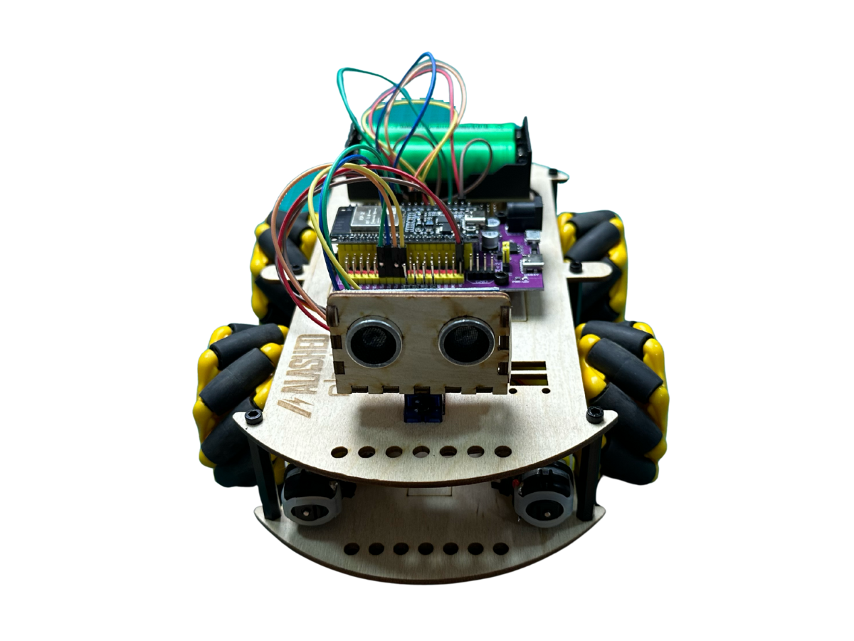 Набор для сборки колесного робота машинки Alashed Phobo ESP32 4WD BT Smart Car kit V3.0 Mecanum wheels