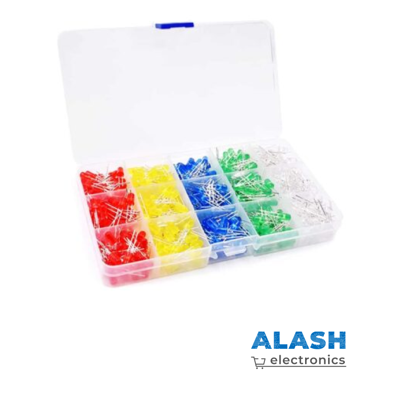 Набор светодиодов 5мм (5 цветов каждый 100 штук)