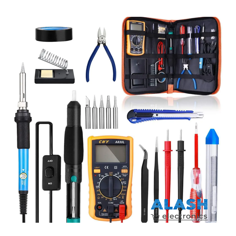 Паяльный набор с мультиметром VC830L в пенале