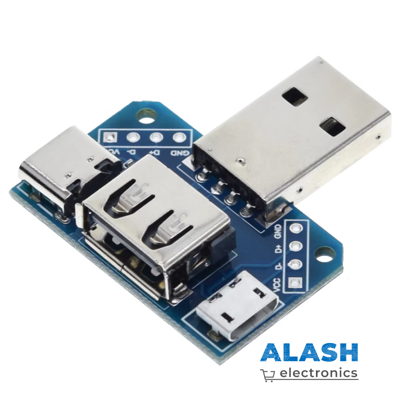 Переходная Плата USB типа Папа, Мама, Micro (XY-USB4)