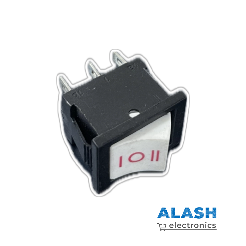 Переключатель / рокер KCD1-203 3P (21×15 мм | 250 В, 6 А)