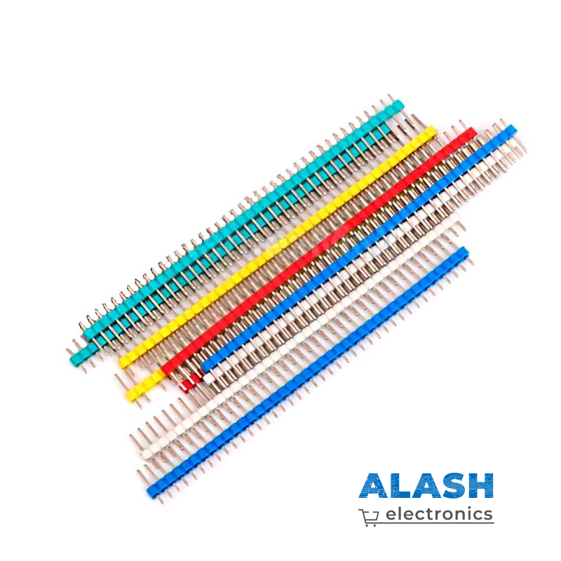 PLS-1×40 – цветной штыревой разъем (гребенка 40 контактов, 2.54мм)
