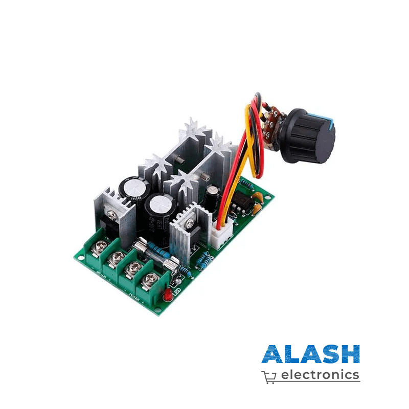 Регулятор мощности оборотов вентилятора, двигателя 20A; напряжения 12 Вольт, диммер постоянного тока; изменения освещенности; нагрева, ШИМ: PWM. 9-60 B