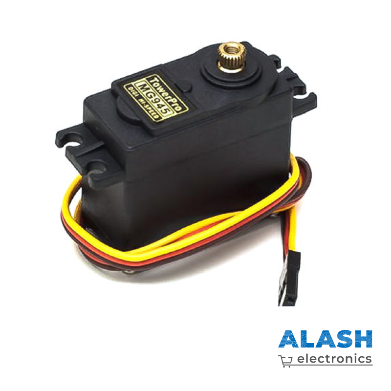 Сервопривод TowerPro MG945 — металлические шестерни, высокий крутящий момент, угол 180°