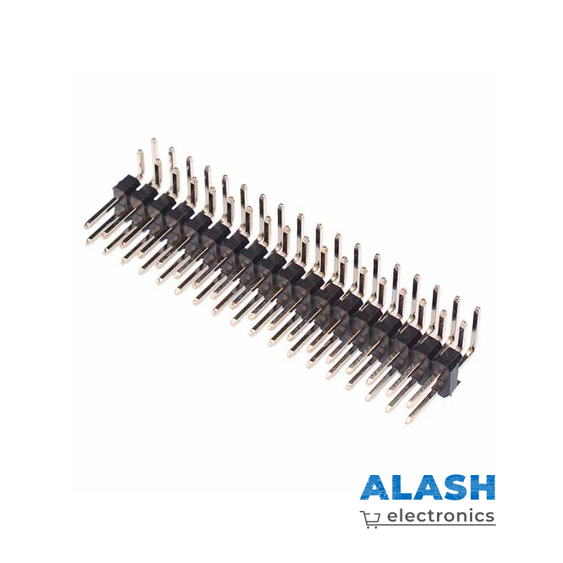 Штыревой разъем-гребенка, 40 контактов, 2 канальный