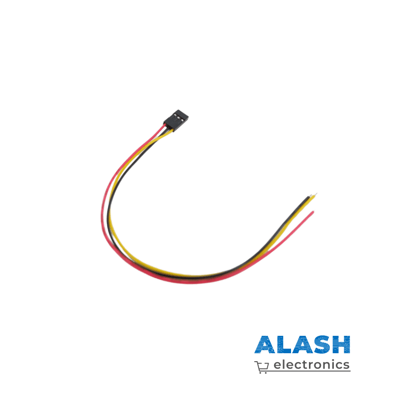 Соединительные провода для Arduino с разъемом типа "мама" с одной стороны и открытыми проводами для пайки с другой, длиной 10 см и с 3 пинами