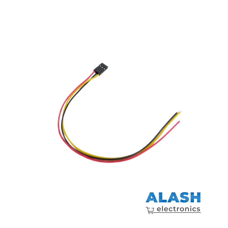 Соединительные провода для Arduino с разъемом типа "мама" с одной стороны и открытыми проводами для пайки с другой, длиной 10 см и с 3 пинами