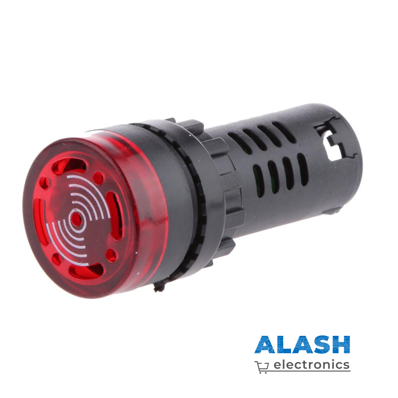 Светозвуковой индикатор AD16-22SM, 220 В, красный