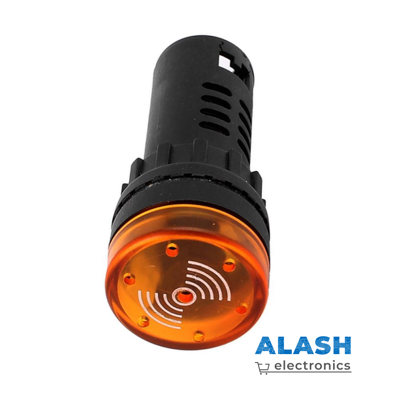Светозвуковой индикатор AD16-22SM, 12 В, желтый