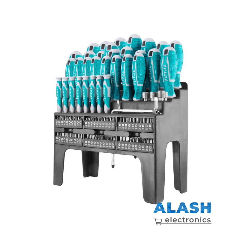 Total набор отверток с магнитным наконечником THT2506100, 100 шт.