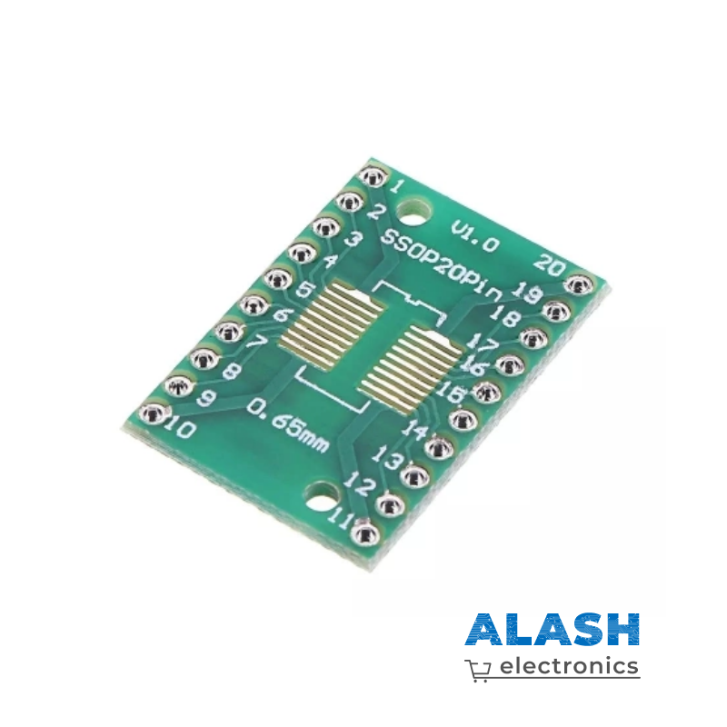 Макетная плата адаптер TSSOP20 SSOP20 SOP-20 SOP20 к DIP20 0,65/1,27 мм двухсторонняя