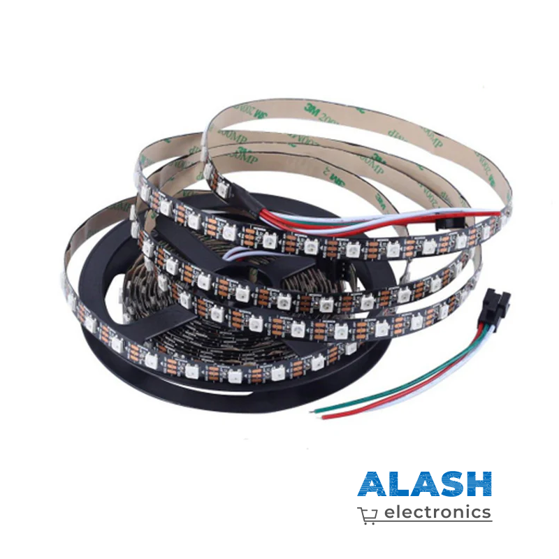 Цветная адресная LED лента RGB WS2812B (5 В, IP60, 60 св/м) – 5 метров