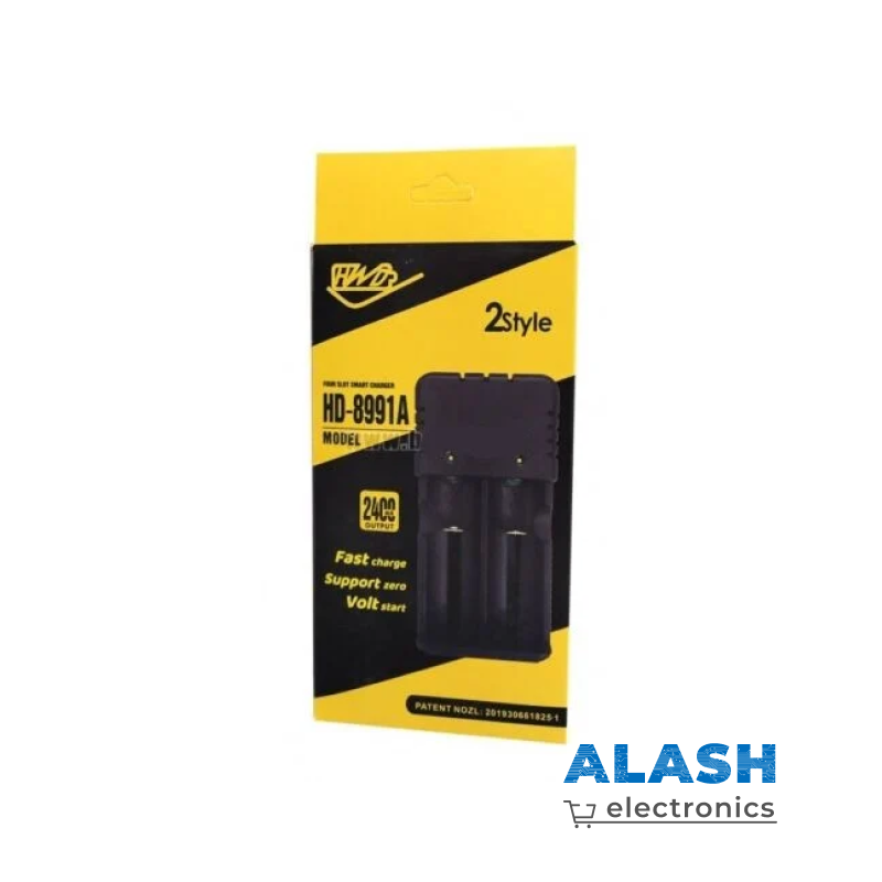 Универсальное зарядное устройство HD-8991А для батареек, 220V, 2 слота